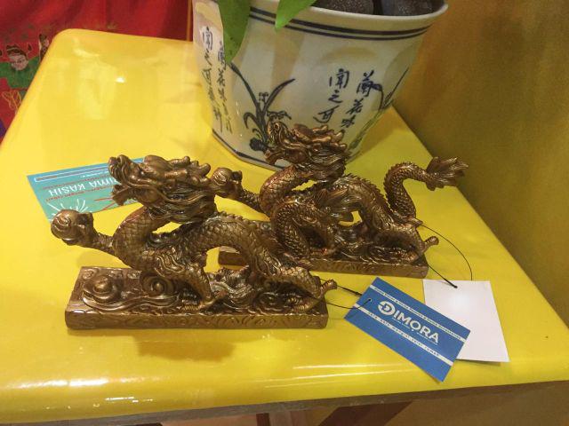 Pajangan Patung Naga Emas Feng Shui Keberuntungan Sukses Untuk Dekorasi Rumah & Kantor Kreatif