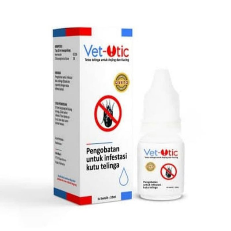 (1pcs) vet -otic / vet otic obat tetes kutu telinga kucing anjing dan kelinci