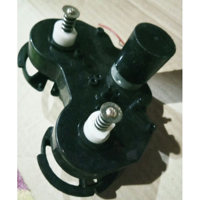 DINAMO DUA GEARBOX DC24V RPM LAMBAT TORSI KUAT MANTAP