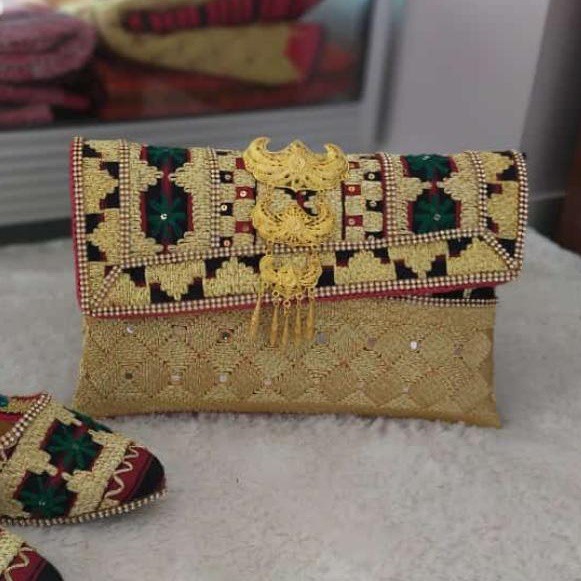 [BISA COD] Clutch Tapis Lampung Matakibau Bintang Hijau S M L