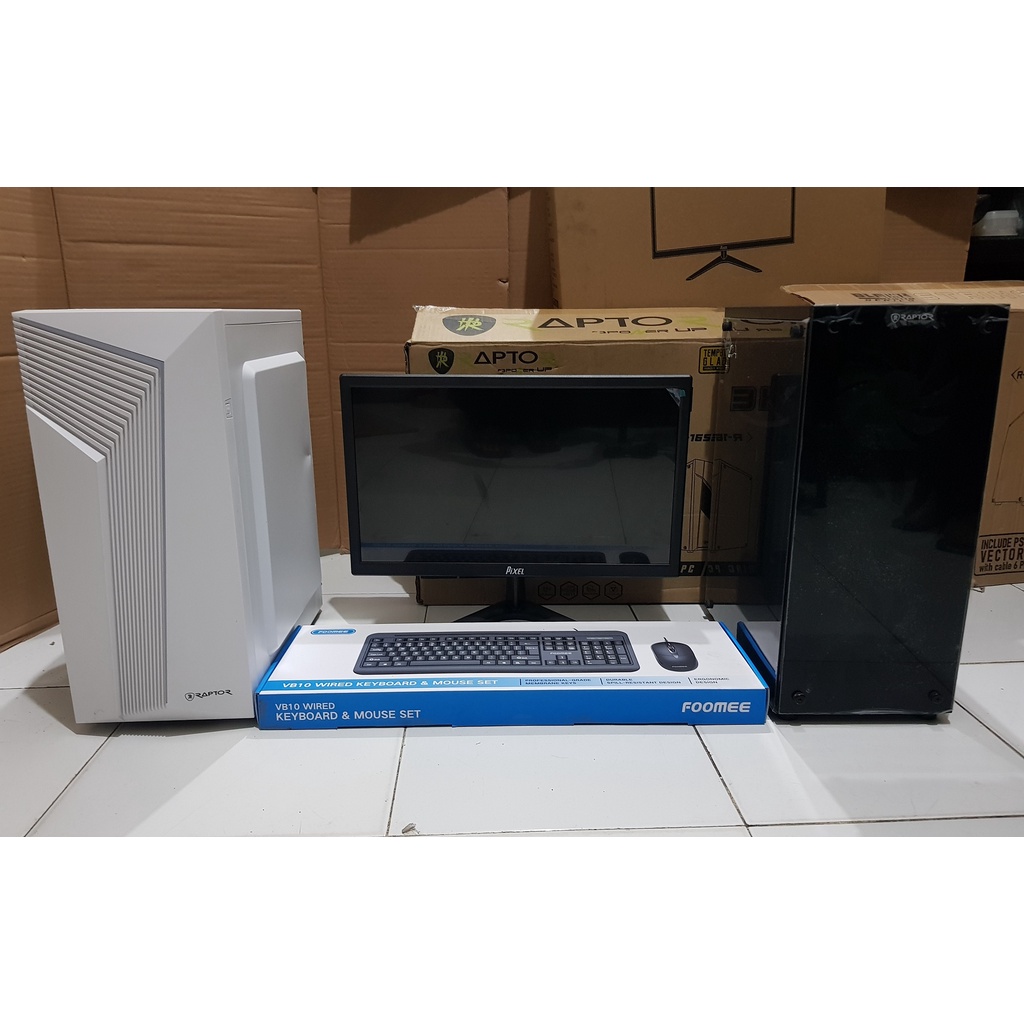 KOMPUTER CORE i7 LENGKAP RAM 8GB SSD 120GB HDD 500GB LED 19&quot; KEY MOUSE