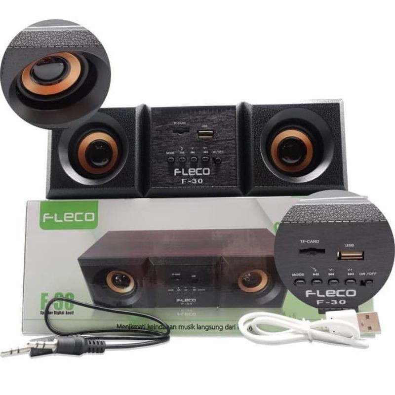 SPEAKER PORTABLE FLECO F-30 / SPEAKER FLECO SPEAKER KOMPUTER PORTABLE