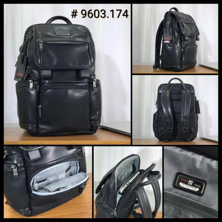 TAS RANSEL PRIA KULIT / BACKPACK TUMI FULL LEATHER IMPORT MIRROR 1:1