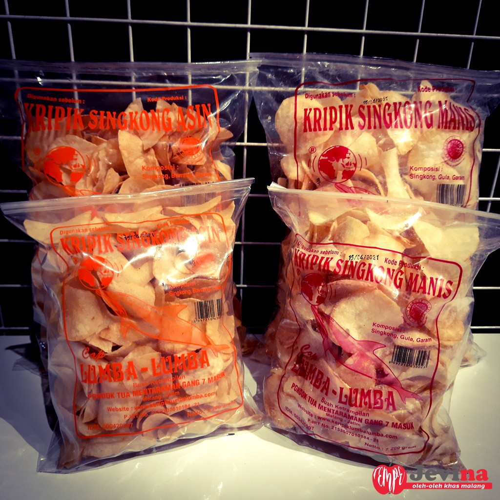 Jual Lumba Lumba Keripik Singkong Manis Asin 500g Khas Kota Malang