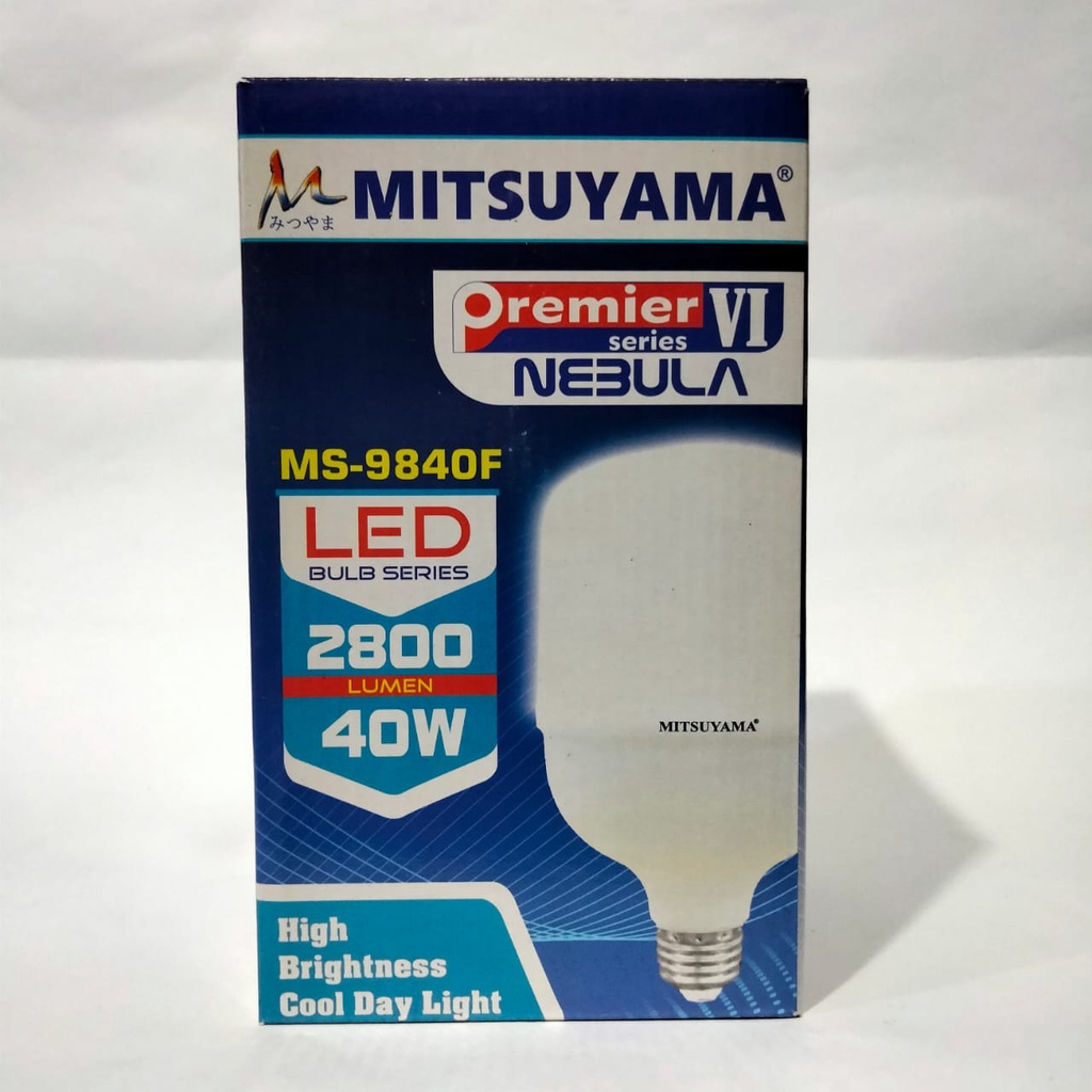 Mitsuyama Bohlam Lampu 40watt Bohlam Premier Series NEBULA Lampu LED murah Lampu Bohlam Hemar Energi Listrik