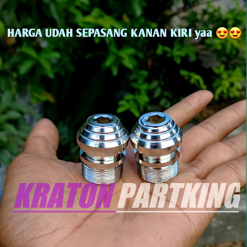 BAUT VARIASI TUTUP AS SHOCK DEPAN RX KING SPESIAL SEPASANG KANAN KIRI