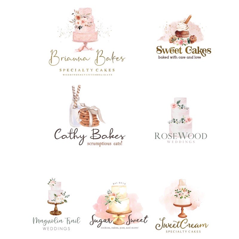 ARABELLA CAKE LOGO 2 | JASA DESAIN LOGO ONLINE SHOP FREE ONGKIR
