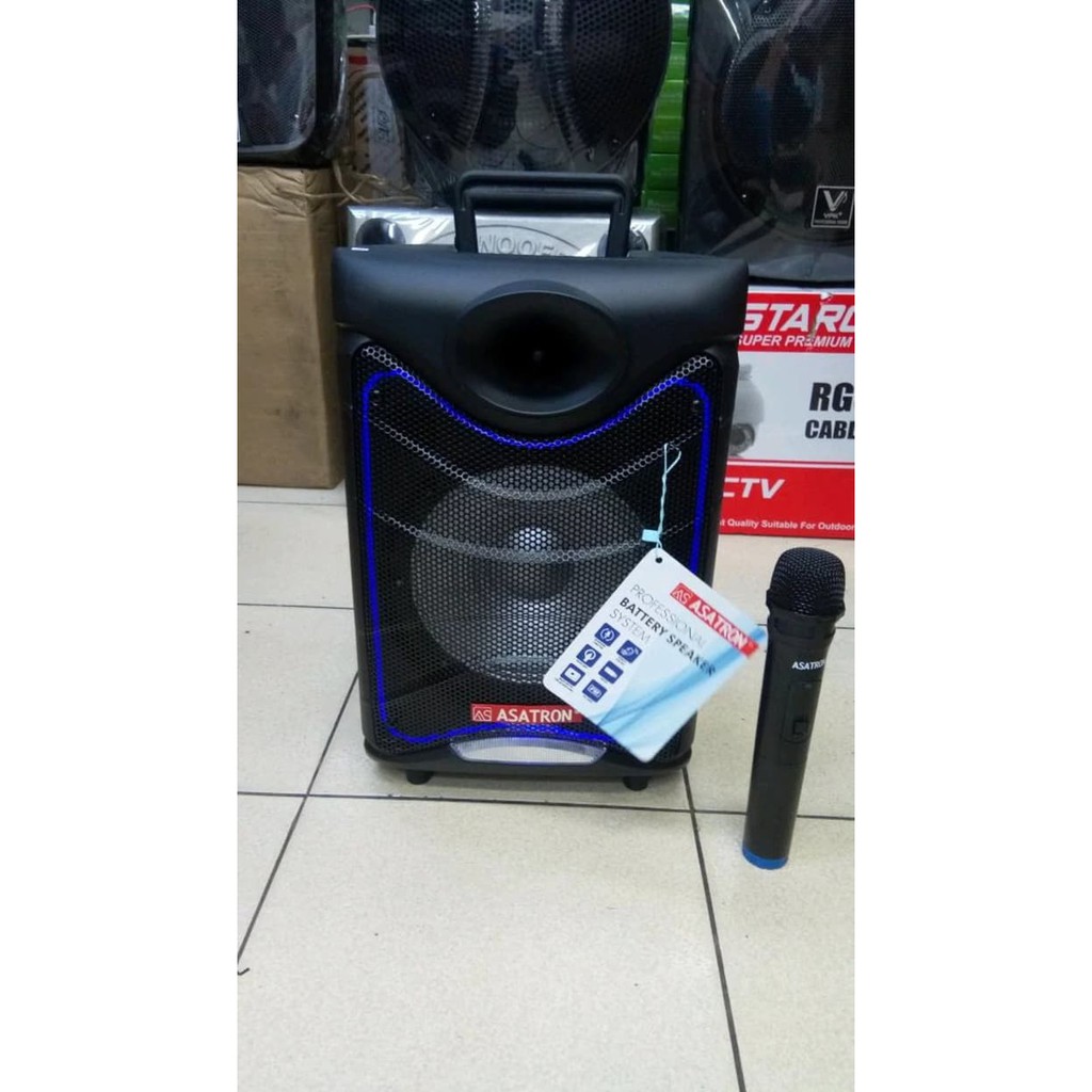 PORTABLE SPEAKER ASATRON HT-8885 UKM ORIGINAL 8INC SXza27830