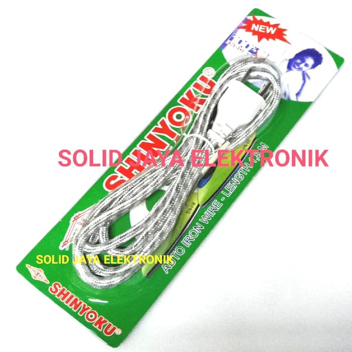 KABEL STRIKA 2P STERIKA 2 KABEL GOSOKAN IRON WIRE SHINYOKU ASLI 2 PIN 1.8M SNI KUALITAS TERBAIK