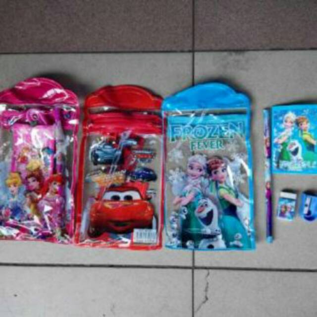 

Stationery Set Frozen, Cars, Princess, Mickey