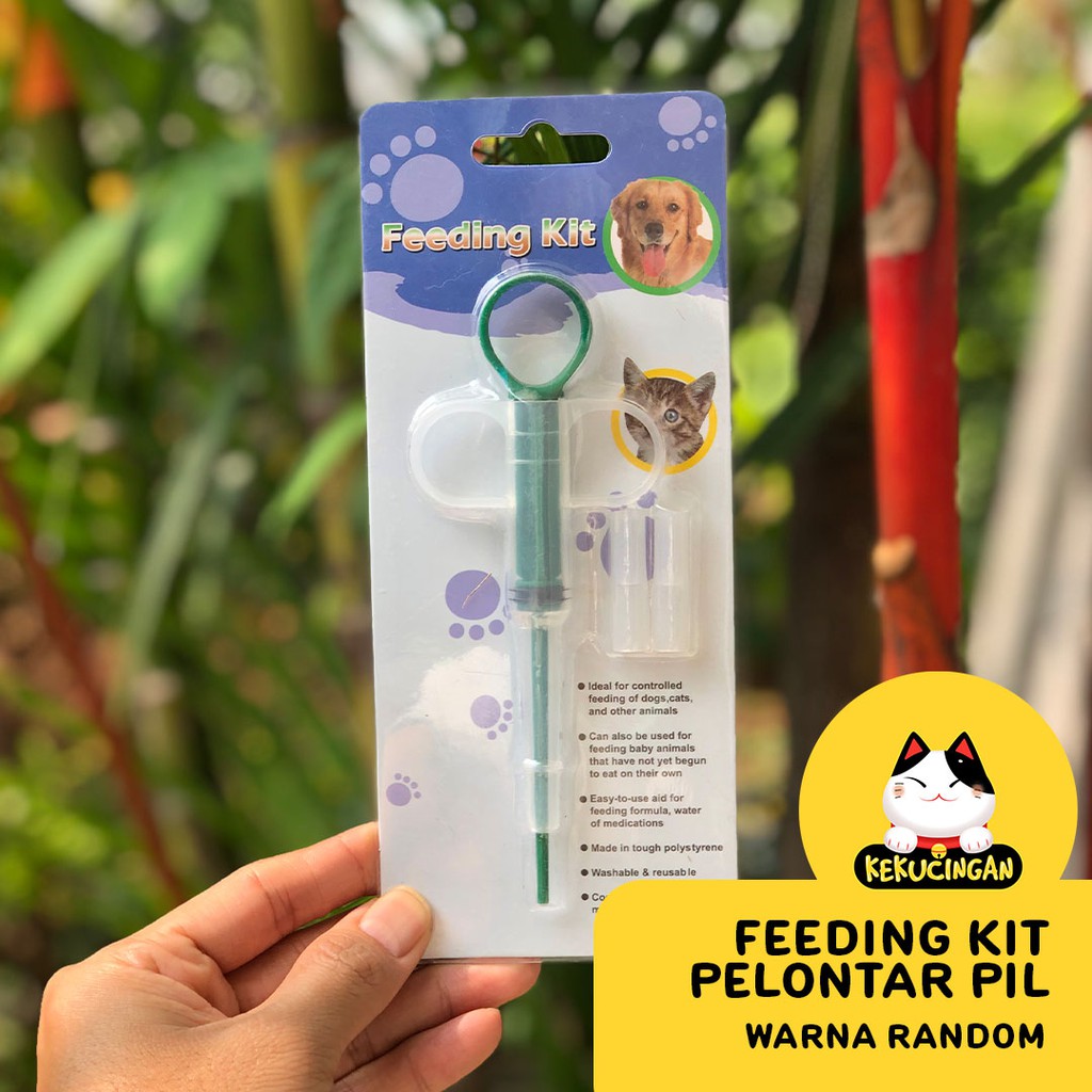 Feeding Kit Alat Bantu Pelontar Obat Pil Untuk Kucing Anjing