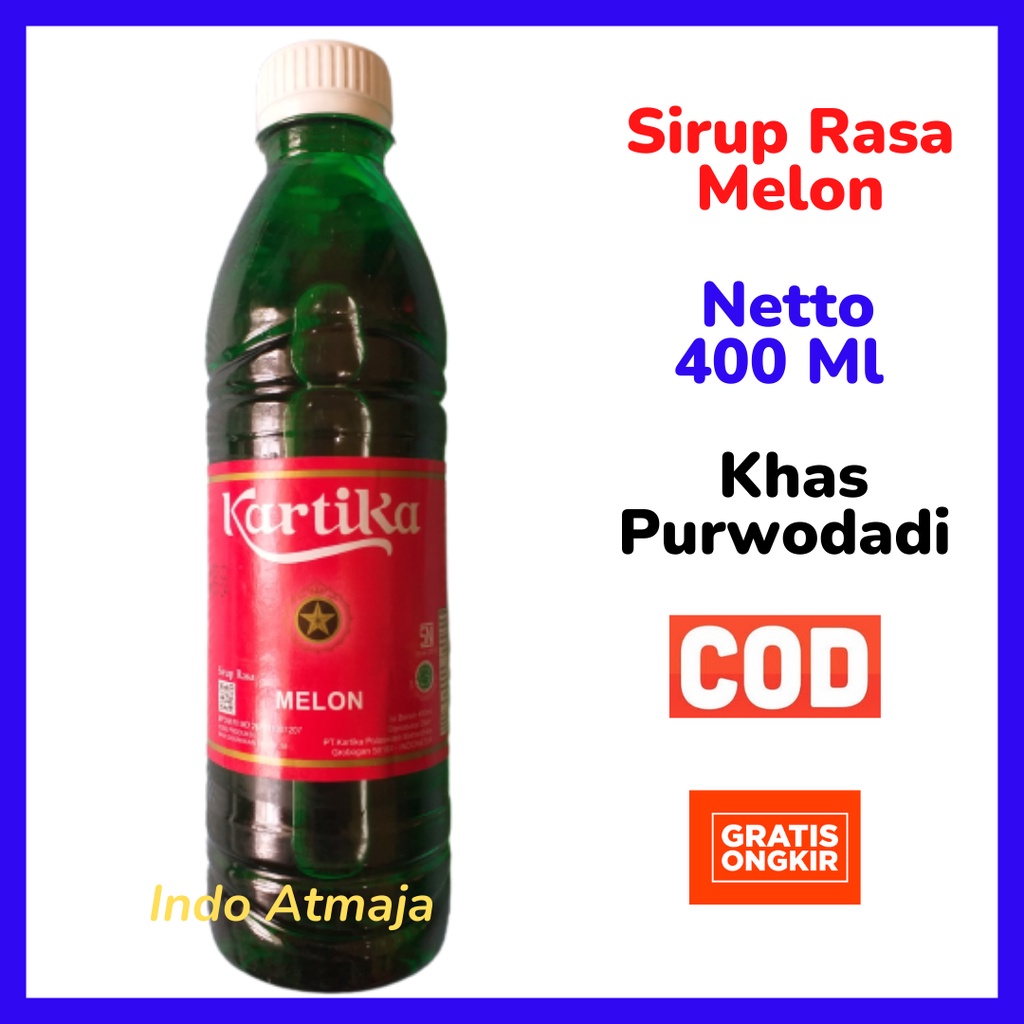 

Sirup Kartika Melon Khas Purwodadi 400 Ml Oleh Oleh Grobogan