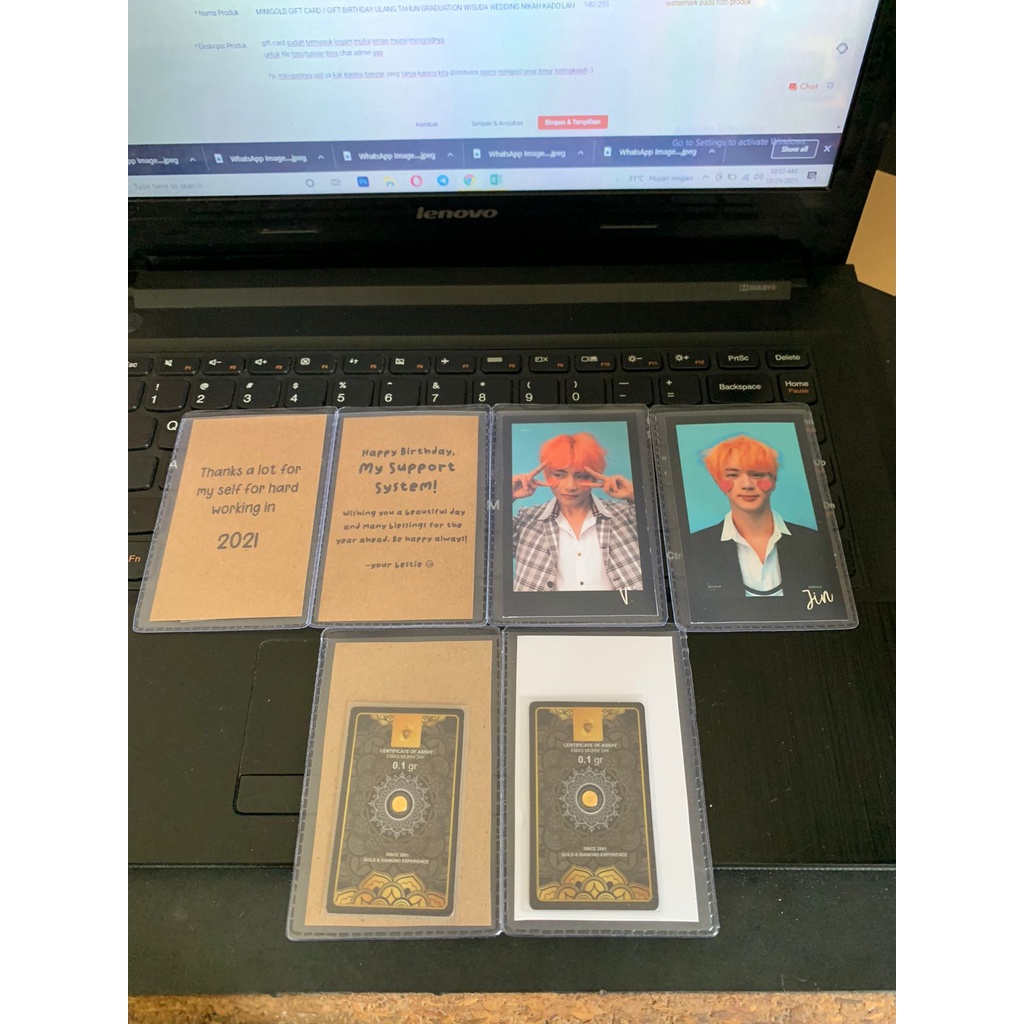 MINIGOLD GIFT CARD / GIFT BIRTHDAY ULANG TAHUN GRADUATION WISUDA WEDDING NIKAH KADO LAHIRAN HAMPERS 