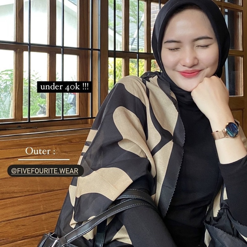 OUTER SCARF MOTIF PREMIUM (READY STOCK) ~ By Fivefourite.wear