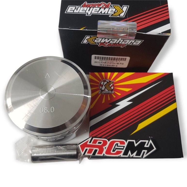 PISTON SEKER SEHER KIT SET KAWAHARA 68 MM 68MM PIN PEN 15 ORI ORIGINAL KAWAHARA KWR ASLI