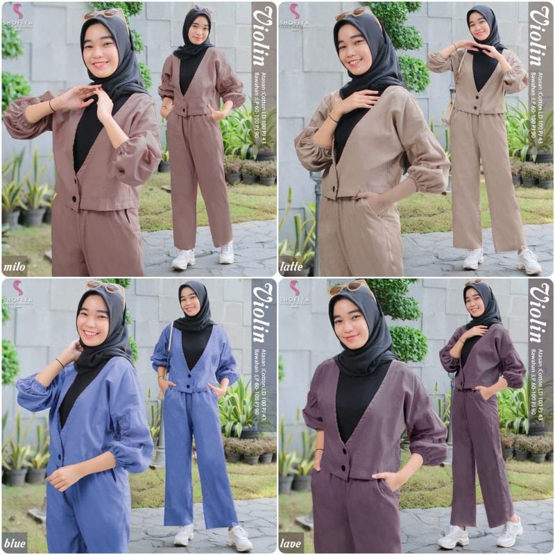 Baju Anak Terbaru Violin Set 2in1 Bahan Syakila Setelan Anak Perempuan Usia 10 s/d 15 Tahun Valera Set 2in1