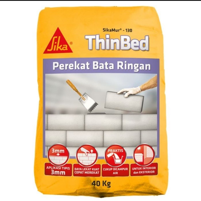 PROMO PEREKAT BATA RINGAN SIKA 40KG - SEMEN MORTAR SIKA 40KG