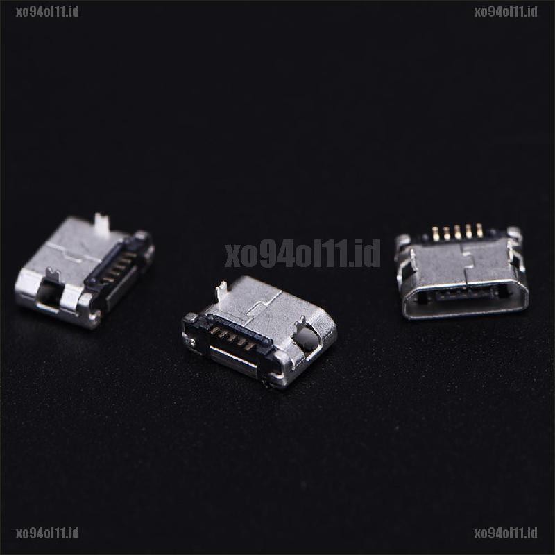 【XO@COD】10pcs Micro USB 5pin B type Female Connector For Connector 5 pin