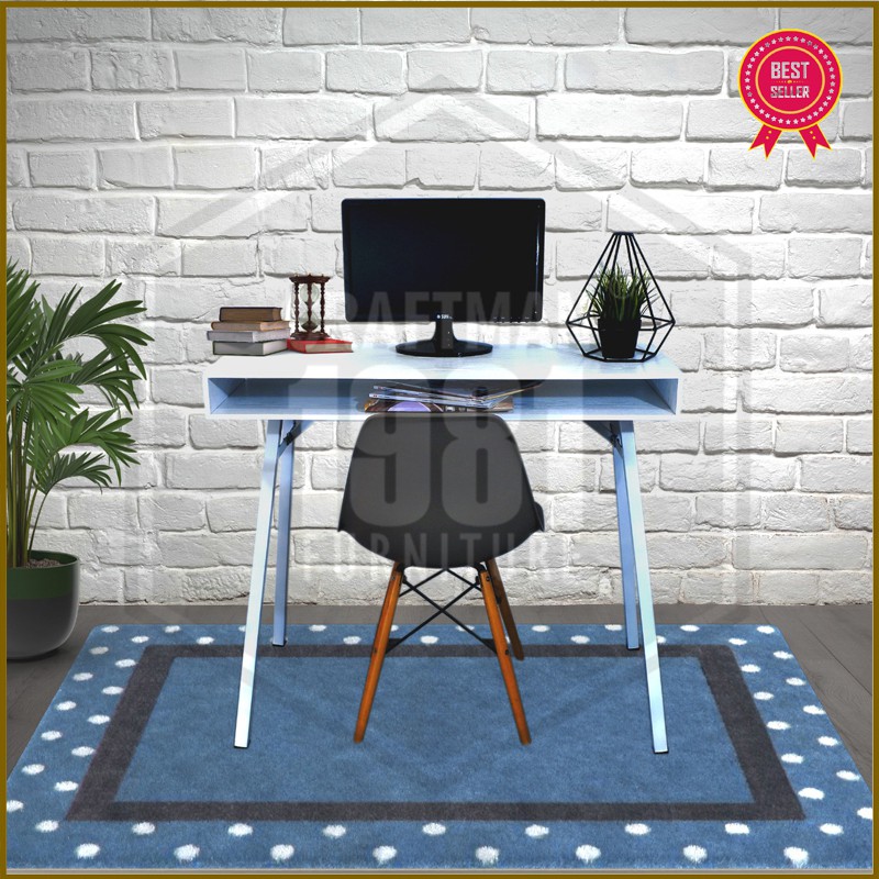 Meja Kerja Belajar Officetable Tulis Komputer 100x35 Murah Modern Minimalis