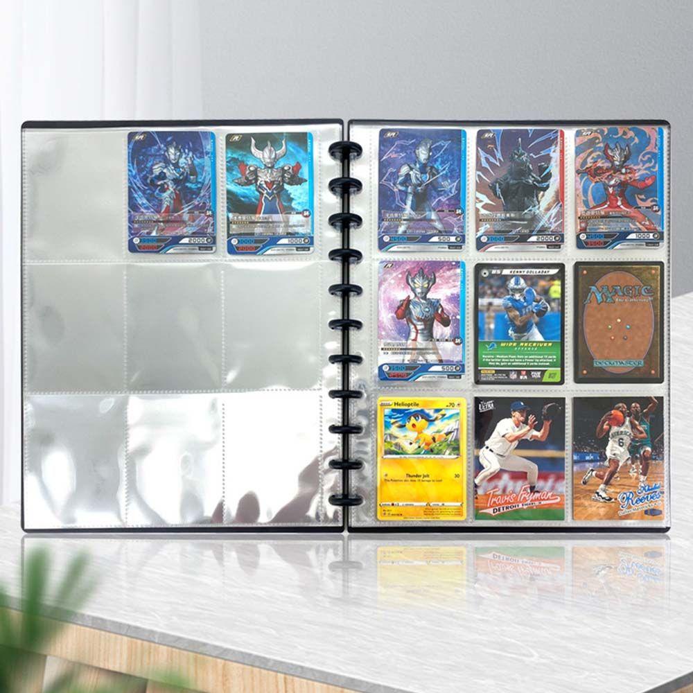 Lanfy Album Foto Portable Transparan Loose-leaf Kpop Card Organizer Card Storage Folder Pengikat Kartu Gaya Korea