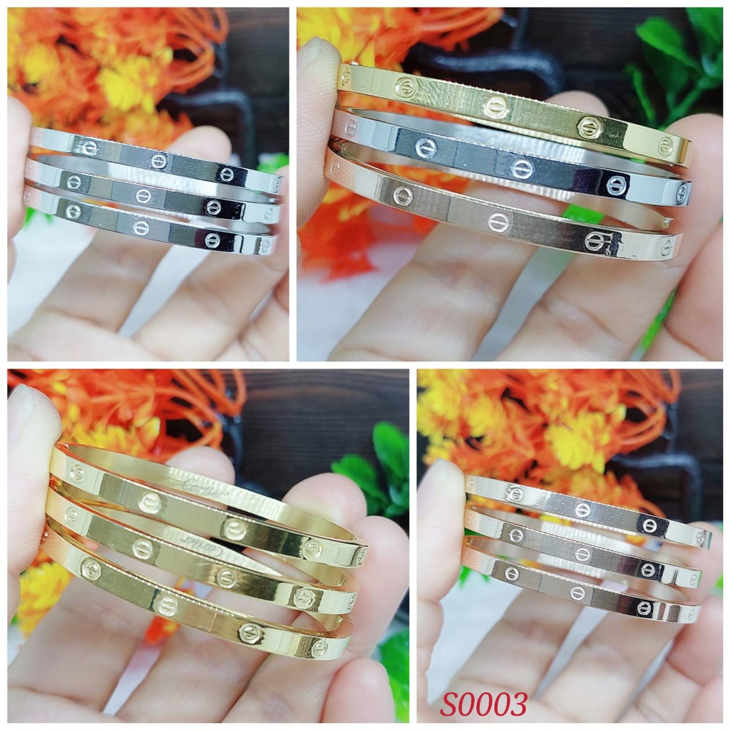 Gelang titanium anak set  3 perhiasan fashion