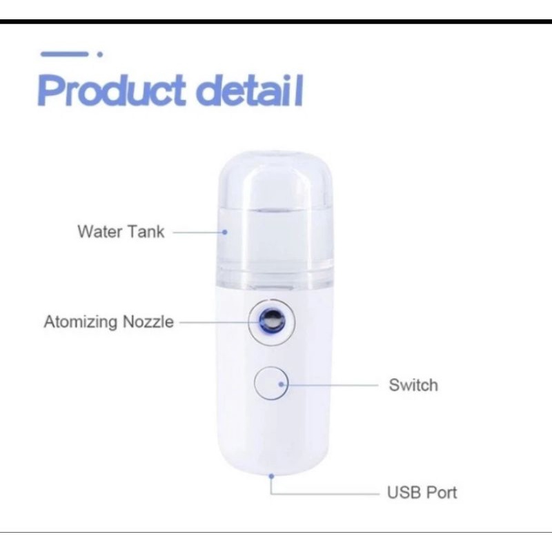 Mini Nano Spray Mini Facial Humidifier Murah Semprotan USB Charge