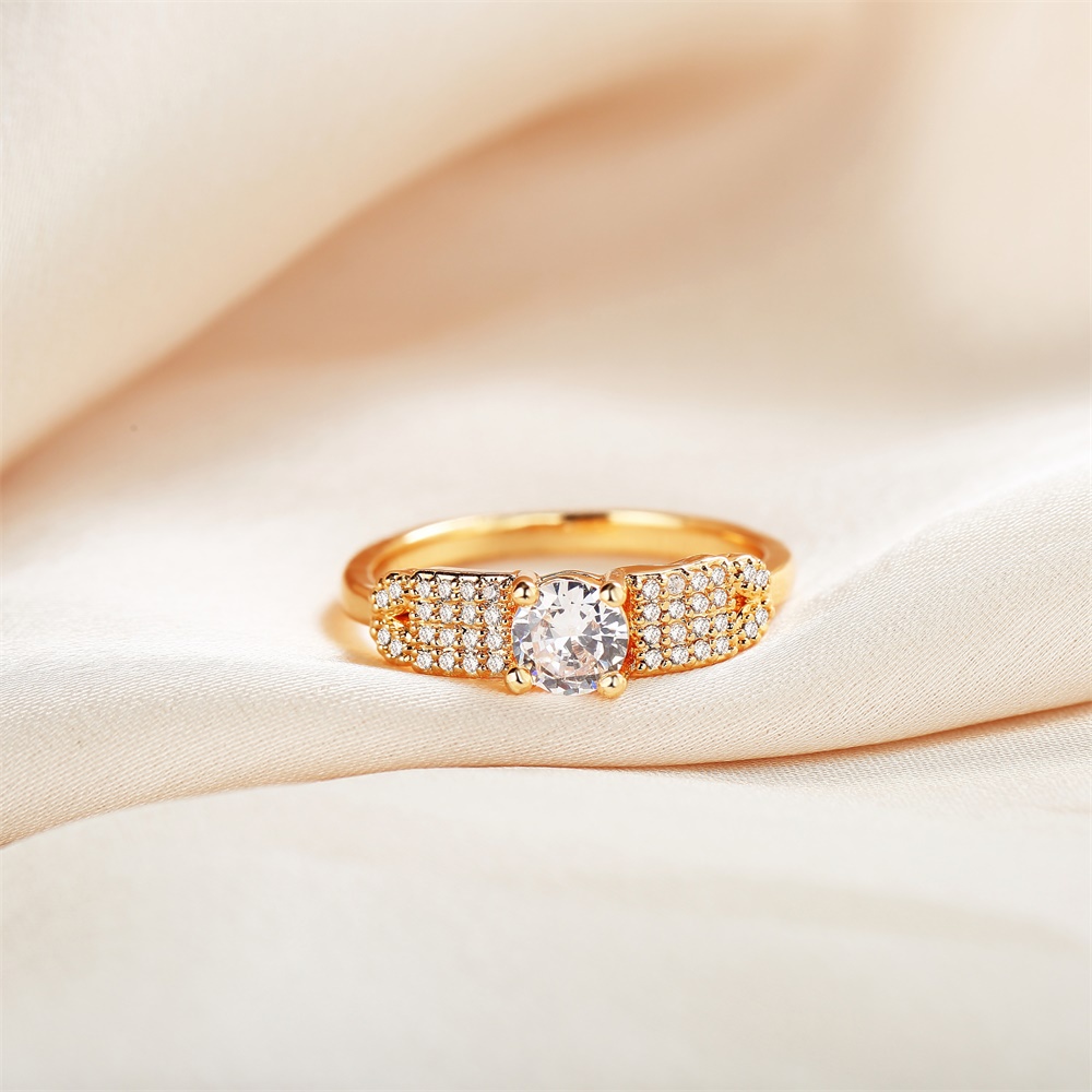 Y462 COD Cincin Wanita Permata Perhiasan Lapis Emas 18k Anti Karat Dan Luntur Aksesoris Wanita Cincin