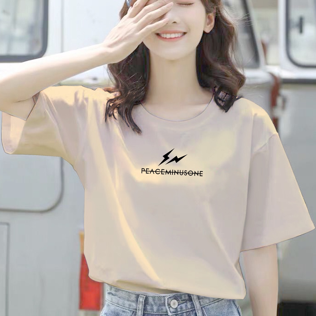 CALVIERO SHOP - BAJU KAOS ATASAN WANITA PRINT PM ONE PETIR