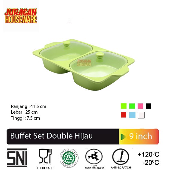 Saji Prasmanan - Buffet Set Melamin Double Ps0701 Gd Melamine Piring Prasmanan