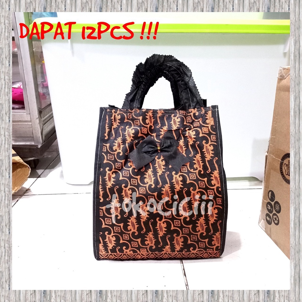 

12PCS tas hajatan spunbond nindy batik 22 lusinan