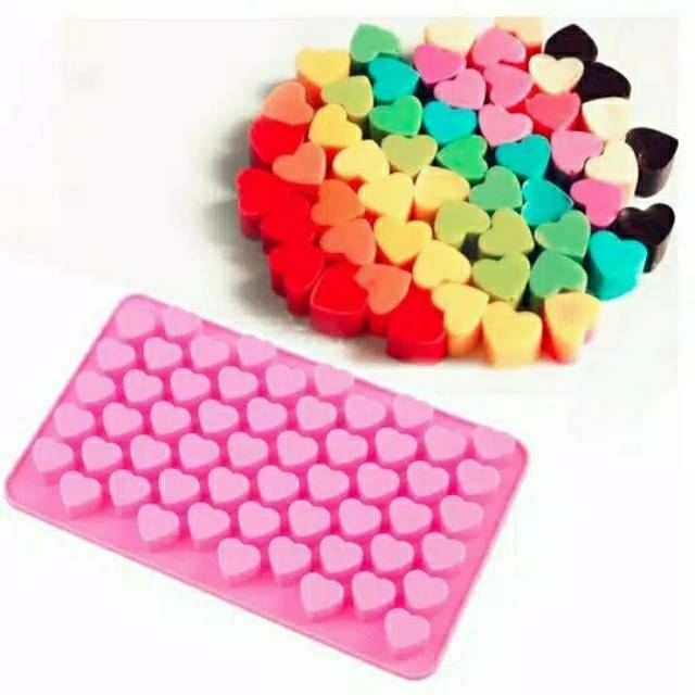Cetakan Silikon Coklat Puding Love Mini