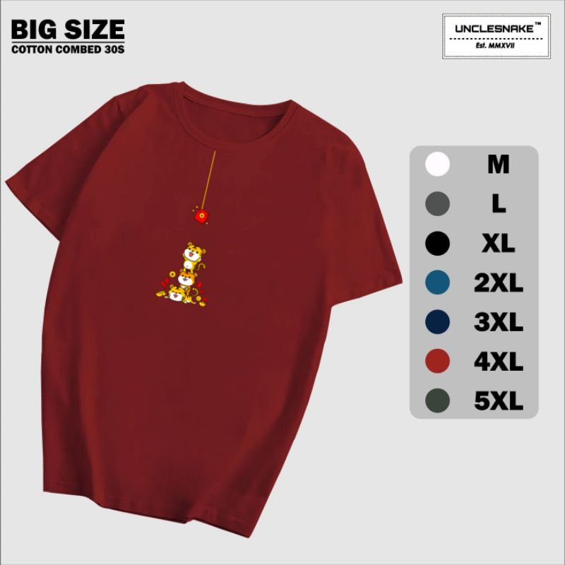 KAOS IMLEK PRIA JUMBO PREMIUM BAJU IMLEK 2022 EDISI SPESIAL SHIO MACAN DEWASA