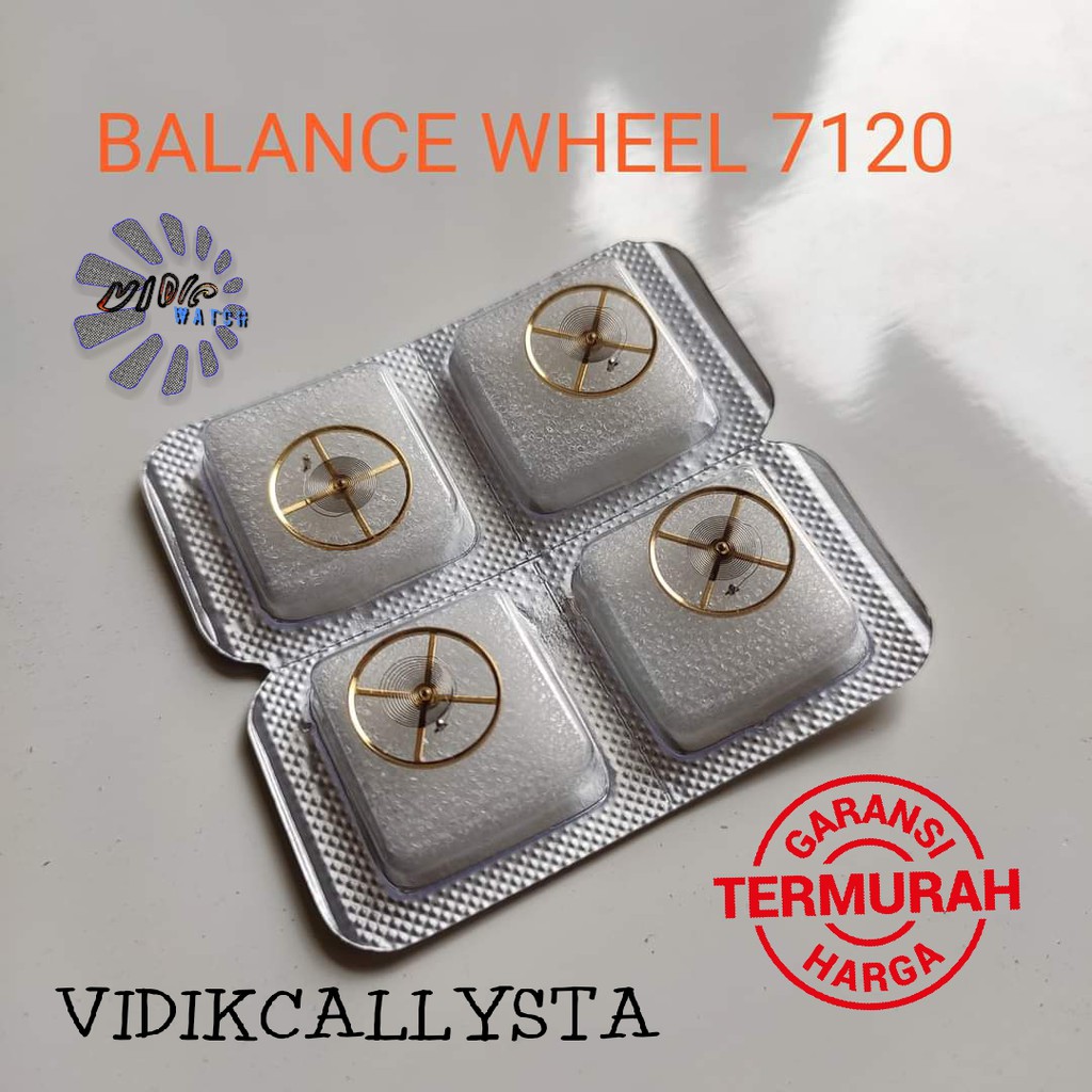 Balance Wheel Movement cal 7120 Per Rambut mesin 7120 pir rambut