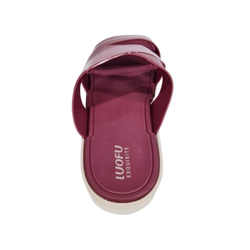 SANDAL LUOFU WANITA E7185-E17 SANDAL KARET PEREMPUAN RINGAN TRENDY SANDAL JELLY WANITA KEKINIAN