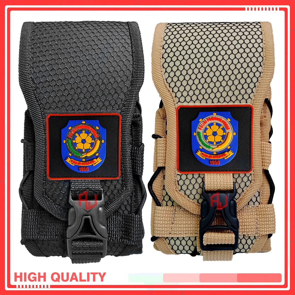 Sarung Hp Tactical Logo Patch Rubber Satpol PP