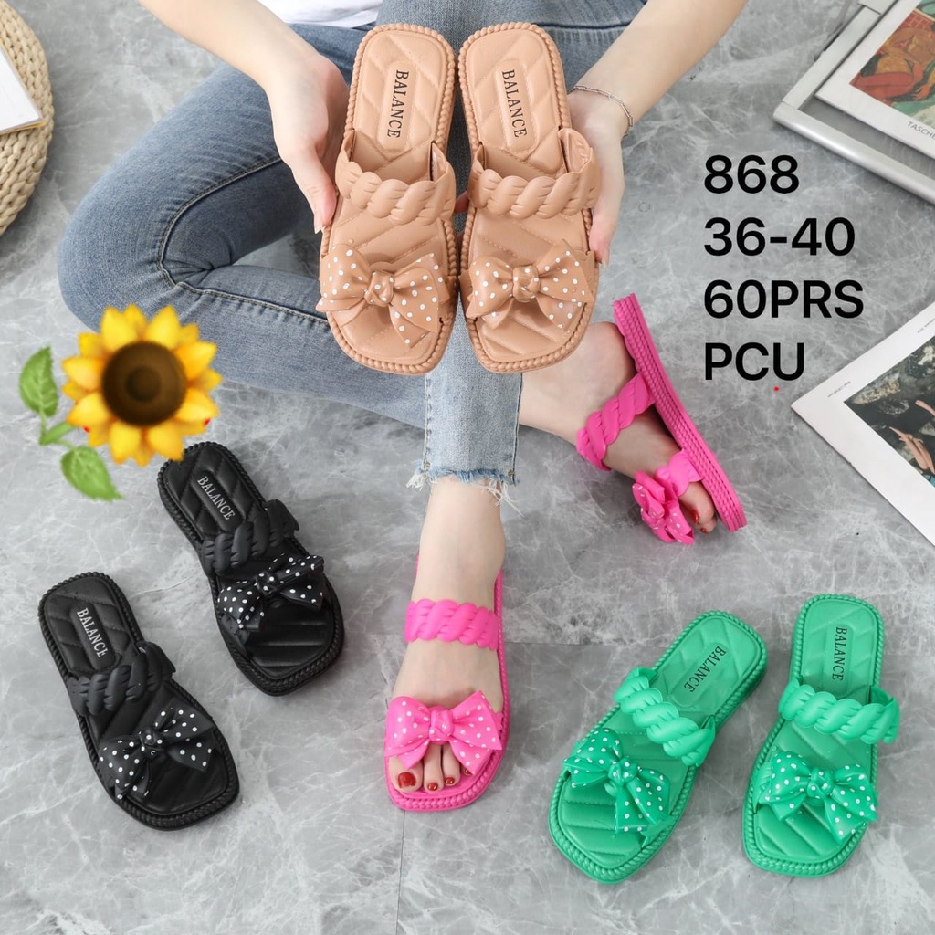 Sandal Karet Jelly Wedges Wanita import Model Terbaru Original Kekinian by AGUNG STYLE Balance 868