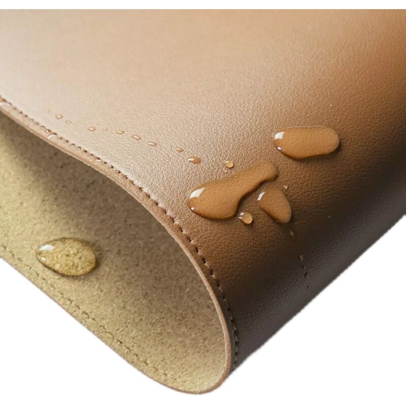 MIIIW Extra-large Leather Cork Mouse Pad/Table Mat Waterproof On Both Sides Soft and Durable Tightly Seamed 900*400mm