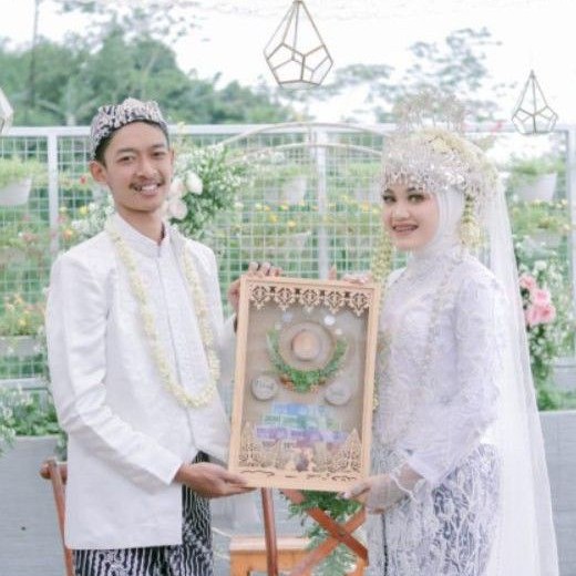 Frame mahar rustic / bingkai mahar uang kuno / scarpbook mahar