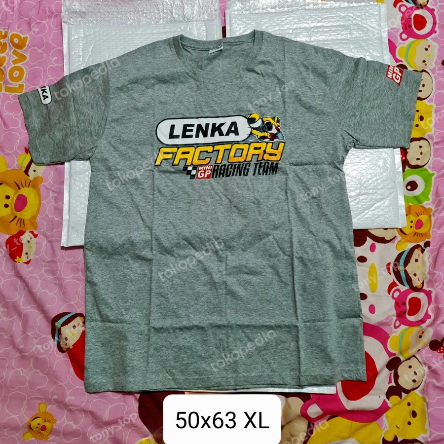 Baju Kaos Lenka Factory Mini Gp Thrill Scoopy Moto Gp Bensin Original