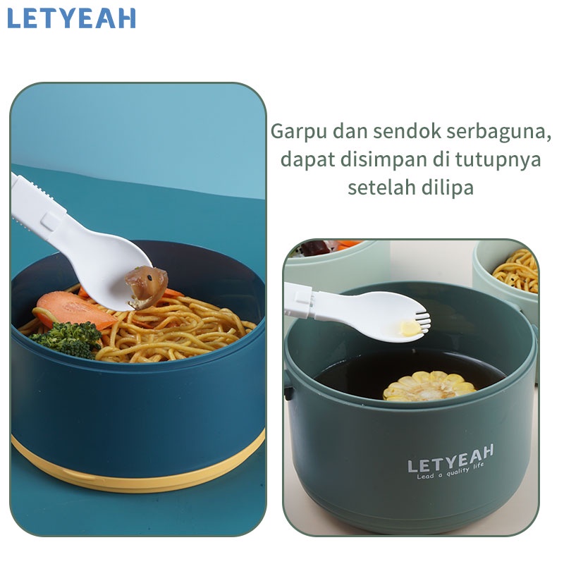 letyeah kotak makan 3 susun 2200ML/lunch box 3 susun anti tumpah