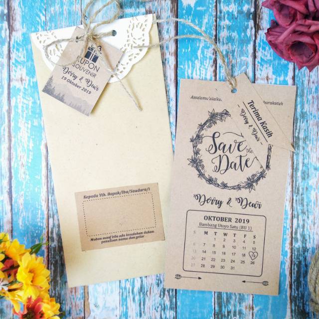 Undangan rustic simple