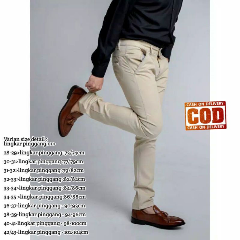 Celana  Panjang Chinos Pria Original / Celana panjang slimfit