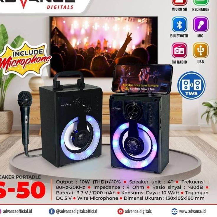 Kejutan Besar SPEAKER BLUETOOTH ADVANCE + MIC S-50