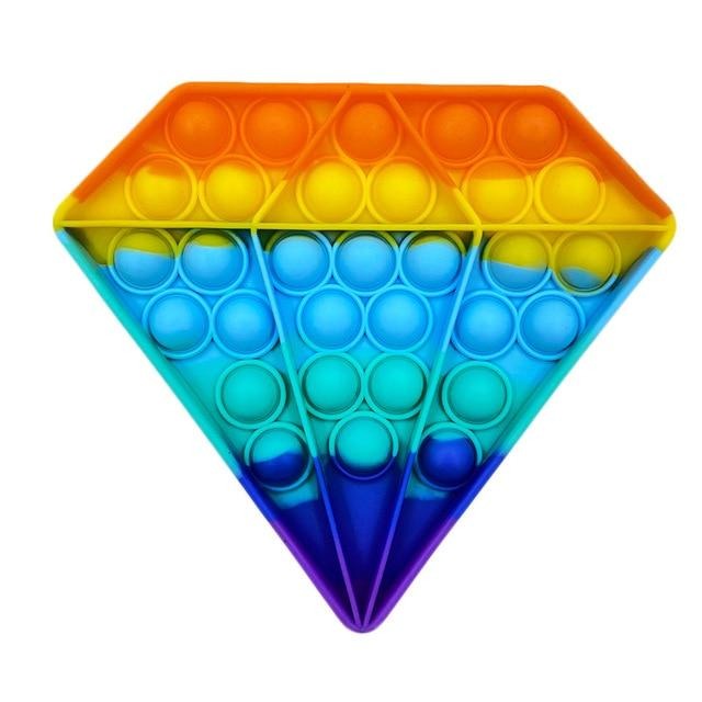 New Fidget Push Pop It Mainan Anak - Mainan Popit Murah Rainbow Pop it-5