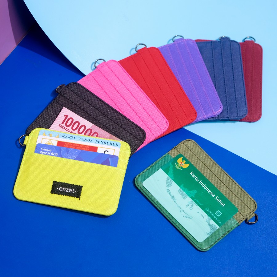 Dompet Kartu Tipis Mika Transparan PVC Simple Card Wallet Pria Wanita