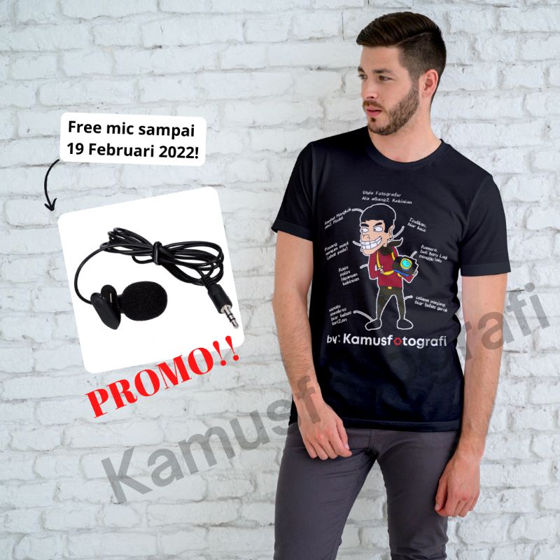 Baju Kaos Fotografi Unisex untuk para fotografer