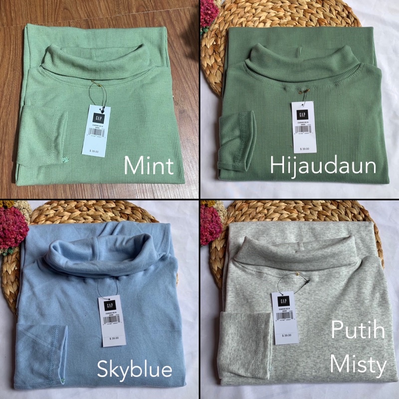 RIB KAOS SWEATER TURTLE NECK POLOS LEHER TINGGI TANGAN PANJANG MURAH JUMBO MELAR OVERSIZED GROSIR