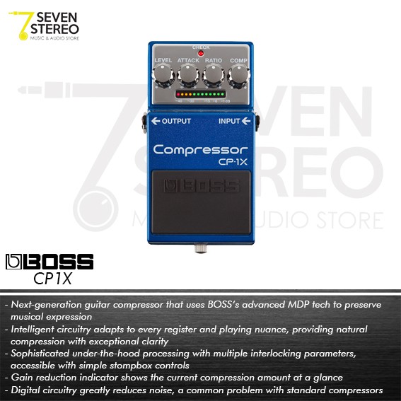 Boss CP-1X CP1X Compressor Pedal Effect