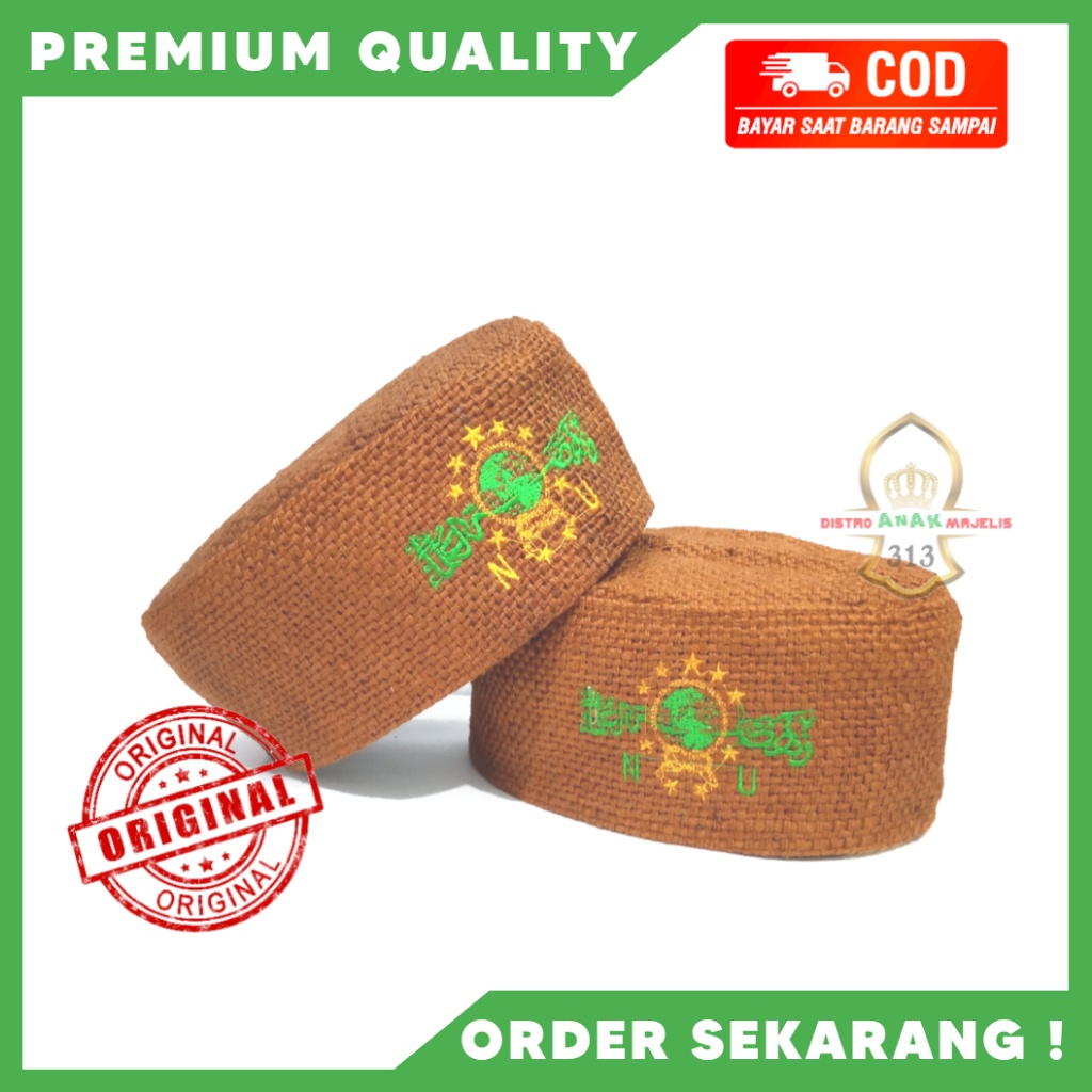 Peci Goni NU Coklat / Peci Goni NU Premium / Peci Karung Goni Kekinian