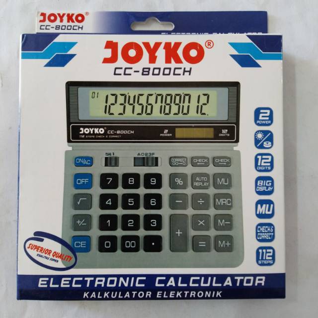 

Kalkulator Joyko CC-800CH / calculator khusus kurir instan surabaya